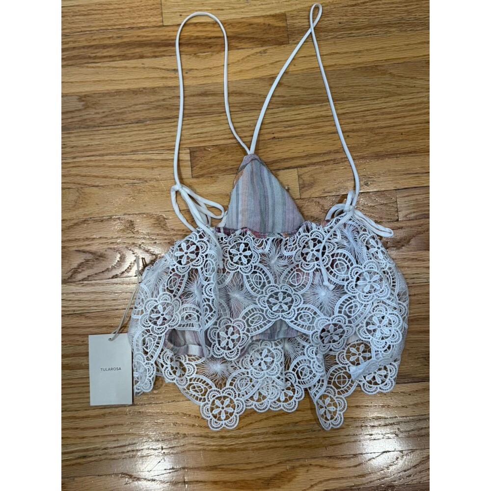 Tularosa Women’s White Crop Top Small New With Tags
